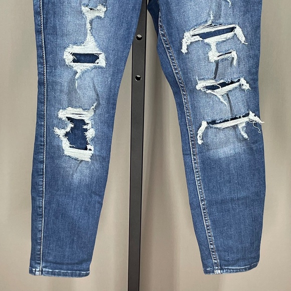 NEW Hollister Jeans Womens 26 3 blue denim skinny distressed preppy casual - Picture 3 of 11